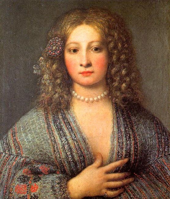 Girolamo Forabosco Portrait of a Courtesan oil painting image